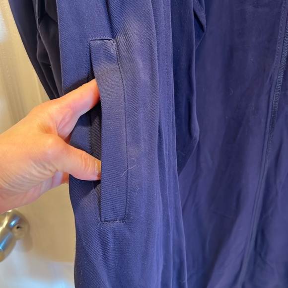 Long Cardigan Throw Jacket Navy Blue Forever 21 - Picture 5 of 8